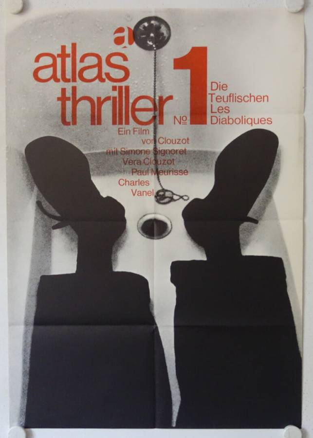 Die Teuflischen originales deutsches Filmplakat (R60s)